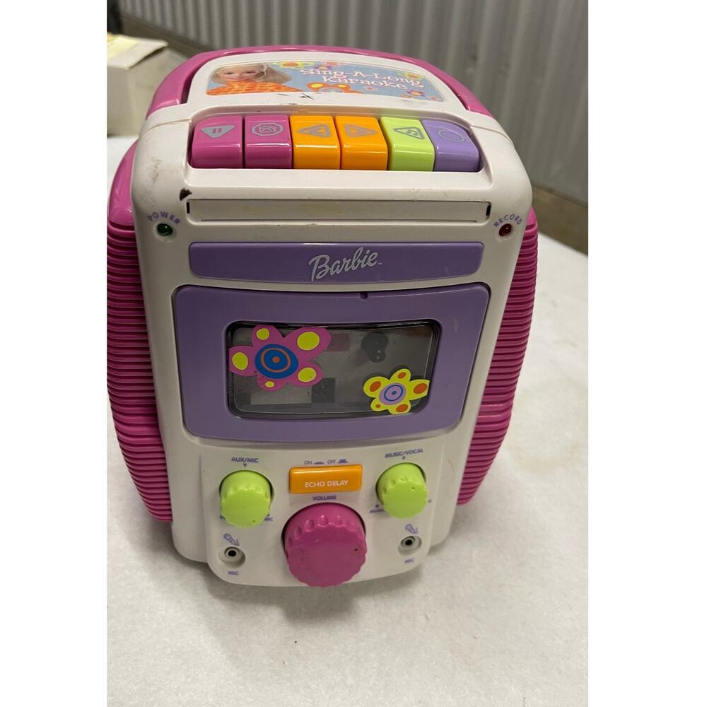 Vintage KidDesigns Barbie Sing-A-Long Karaoke Cassette Player #1